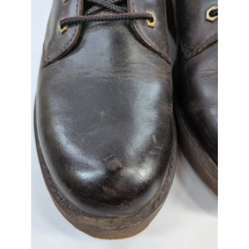 NEEDS TLC🚨L.L. Bean Oxford Shoes Men 10M Brown Leather Lace Up Chore Work Farm